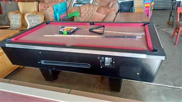 Brand new slate top R5 coin operated pool table with accessories