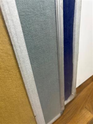 Whiteboards, bulletin boards, chalkboards