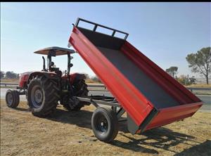 New single axle farm tipper trailers