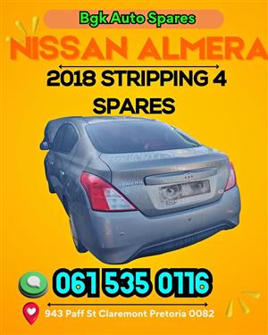 Nissan almera 2018 model available for parts  