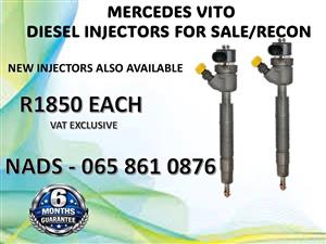 MERCEDES VITO DIESEL INJECTORS FOR SALE / RECON WITH WARRANTY MIDRAND