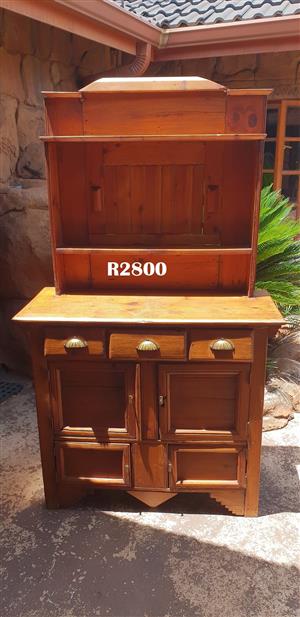 Antique Oregon Pine Kitchen Cabinet Dresser 1080x465x1850 Junk Mail