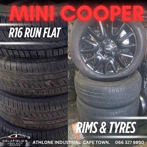 Mini Cooper R16 run flat tyres and rims