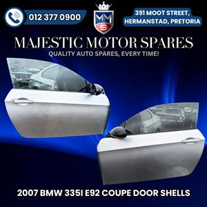 2007 BMW 335i E92 Coupe Door Shells for Sale – Used