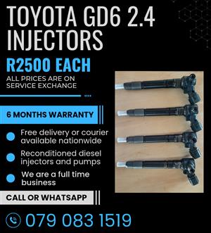TOYOTA GD6 2.4 INJECTORS FOR SALE WITH WARRANTY INCLUDED 