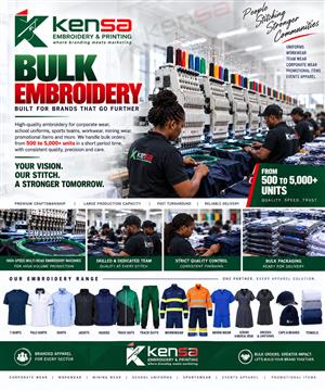 Kensa embroidery and printing Midrand 