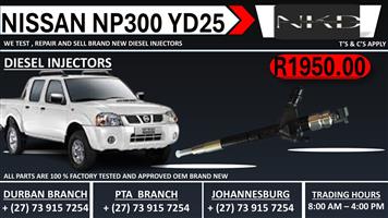 Nissan NP300 YD25 Diesel Injectors 
