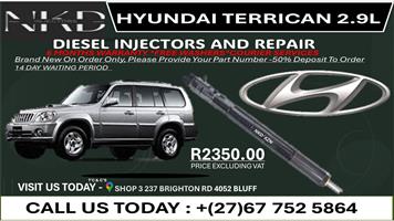Hyundai Terrican 2.9L Diesel Injectors on Recondition