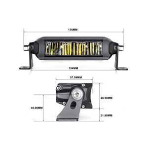 LED360 Black Widow 6″ Foglight with White/Amber Lighting including harness