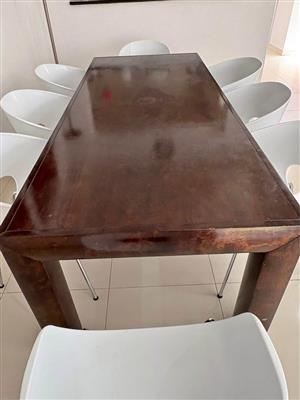 Dining Table from Coricraft Solid wood 8 Seater. Collection in Seapoint.