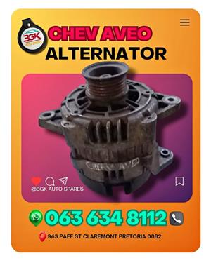 Chev Aveo alternator Call or WhatsApp