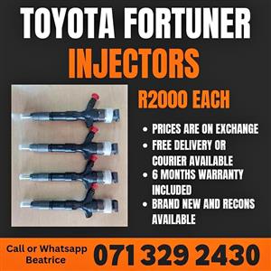 TOYOTA FORTUNER DIESEL INJECTORS FOR SALE WITH WARRANTY