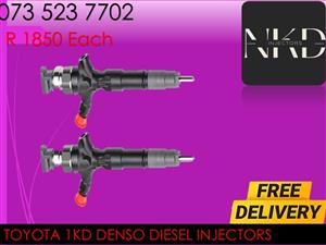 Toyota 1KD Denso Diesel injectors 