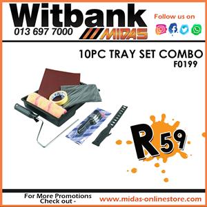 10PC Tray Set Combo at Midas Witbank!