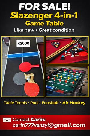 Slazenger 4 in 1 game table