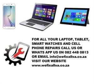 We do Laptops, iPhone, All makes and brands of mobile devices 
