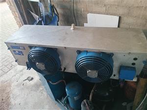 Cold room refrigeration units.Indoor unit and Condenser. 
