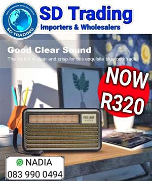 Solar Portable Retro Radio M-521BT-S