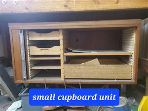 Wooden cupboard units