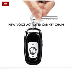 Voice Recorder Keychain for sale