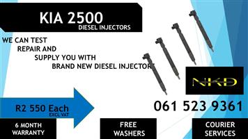 Diesel injectors for KIA 2500  for sale - with test reports. Nationwide 
