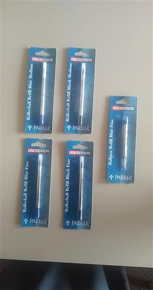 Parker Ballpoint and Rollerball Refills - Joblot to Clear