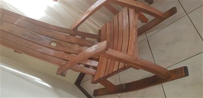 rare oak wood rocking chair for sale.