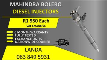 MAHINDRA BOLERO DIESEL INJECTORS FOR SALE OR RECON WITH WARRANTY        