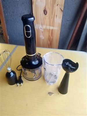 New Safeway 3 In 1 Black Stick Blender Set 300W..
