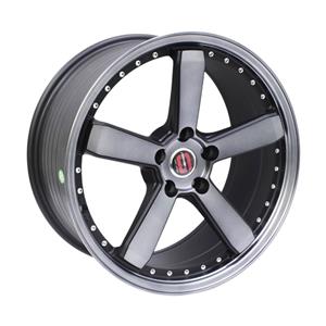 18″ GRHX009 5/112 Matt Platinum Black Alloy Wheels