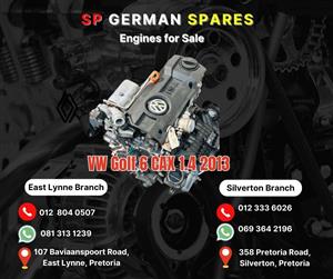 2013 VW Golf 6 CAX 1.4 Engine for Sale!