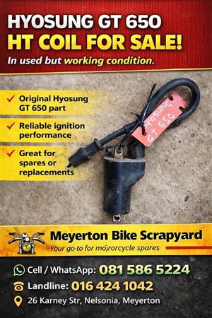 Hyosung GT 650 ht coil. Meyerton bike scrapyard new & secondhand spares. Andre