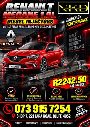 Renault Megane 1.9L Diesel Injectors 