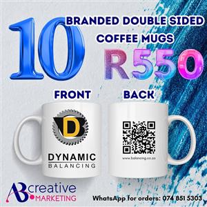 10 printed Coffee Mugs