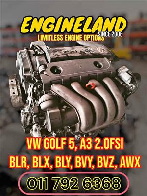 VW Golf 5 2.0l fsi BLX engine