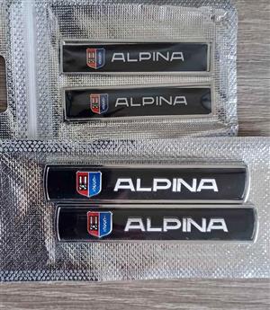 B-M-W Alpina fender badges emblems stickers