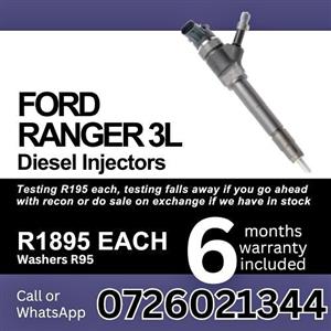 Ford Ranger 3L diesel injectors for sale
