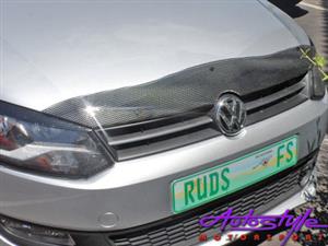 VW Polo 2010 + Carbon Look Bonnet Guard