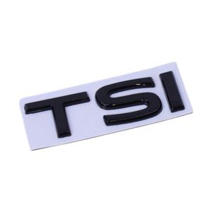 Matt Black VW TSi Badge (6x2cm)