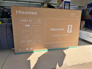Brand New Hisense 75” Smart 4K Ultra HD TV on Special 