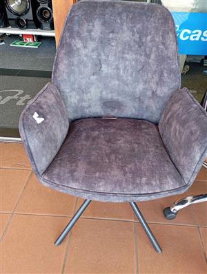 Quinn Deluxe Velvet Dining Chair Grey. At Cash Converters Blairgowrie Plaza Randburg