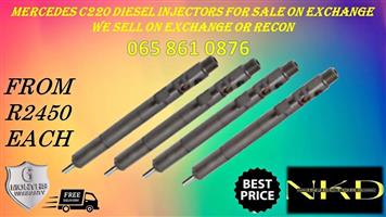 MERCEDES C220 DIESEL INJECTORS FOR SALE OR RECONDITIONING ORIGINALS WITH WARRANTY