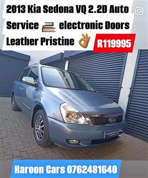 2012 Kia Sedona VQ 2.2D Auto service history electronic windows leather seats