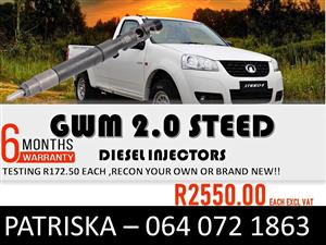 INJECTORS FOR GWM 2.0 STEED FOR SALE