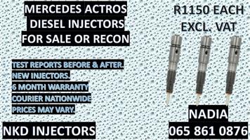 MERCEDES ACTROS DIESEL INJECTORS FOR SALE NEW AND RECON