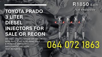 Toyota - Injectors for sale on 3.0 prado diesel injectors