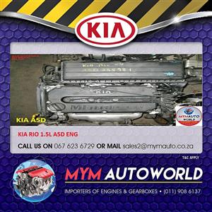 IMPORTED USED KIA RIO 1.5L A5D ENG FOR SALE AT MYM AUTOWORLD