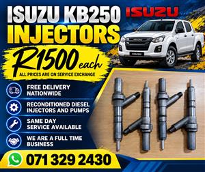 ISUZU KB250 INJECTORS FOR SALE WITH WARRANTY 