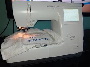 Bernina Bernette 340 Sublime Deco for sale  uses USB with hoop A only 100 b
