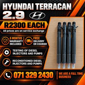 HYUNDAI TERRACAN 2.9 INJECTORS FOR SALE WITH WARRANTY 